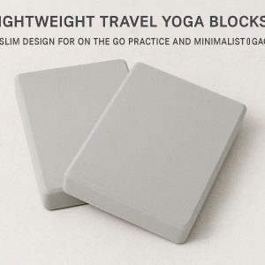 Lightweight Travel Yoga Blocks With Slim Design For On The Go Practice And Minimalist Luggage