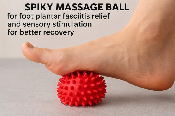 Spiky Massage Ball For Foot Plantar Fasciitis Relief And Sensory Stimulation For Better Recovery